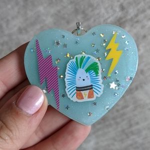 🌈BOGO🌈 Resin Keychain - Punk Hedgehog